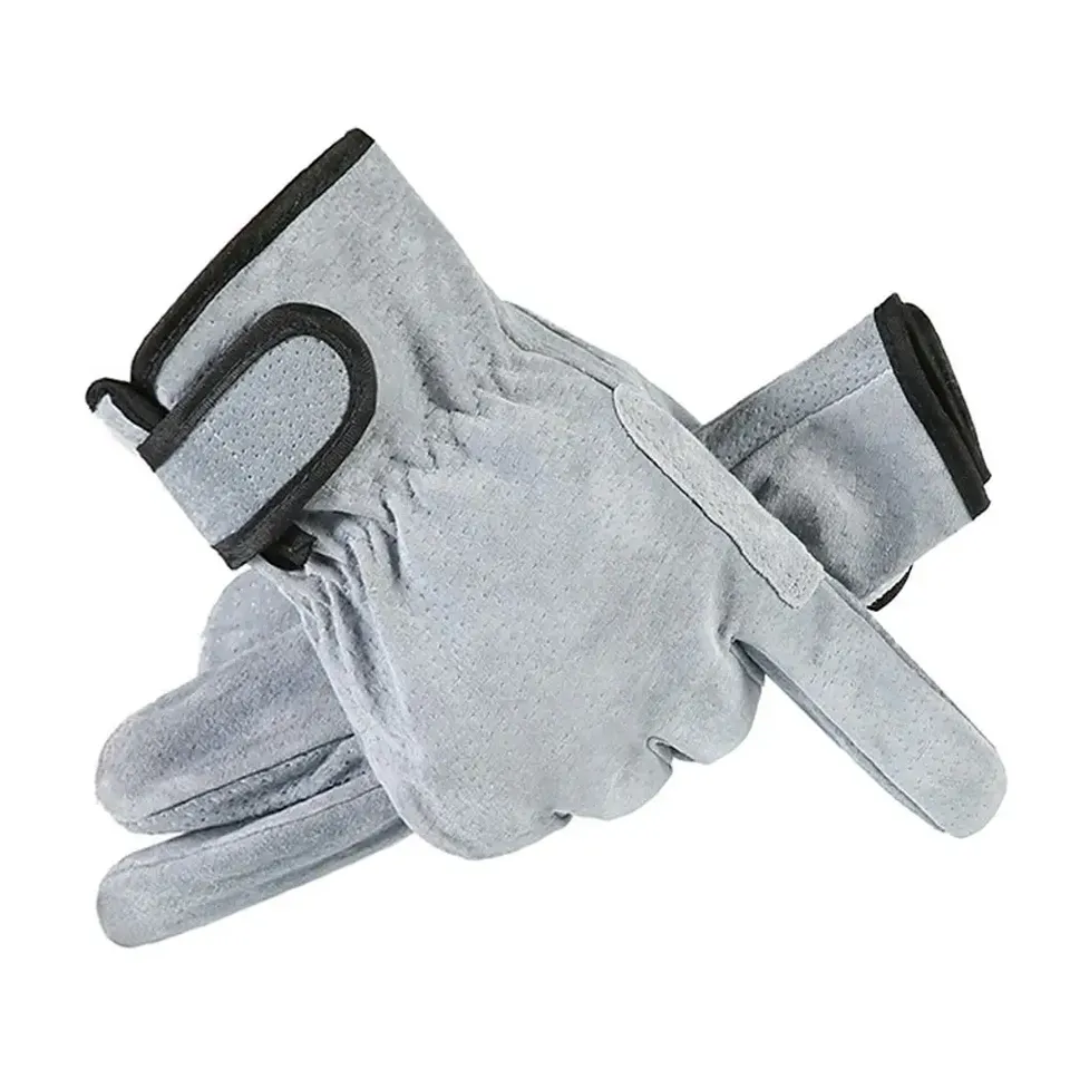 

Кожаные сварочные перчатки Grey Yellow
