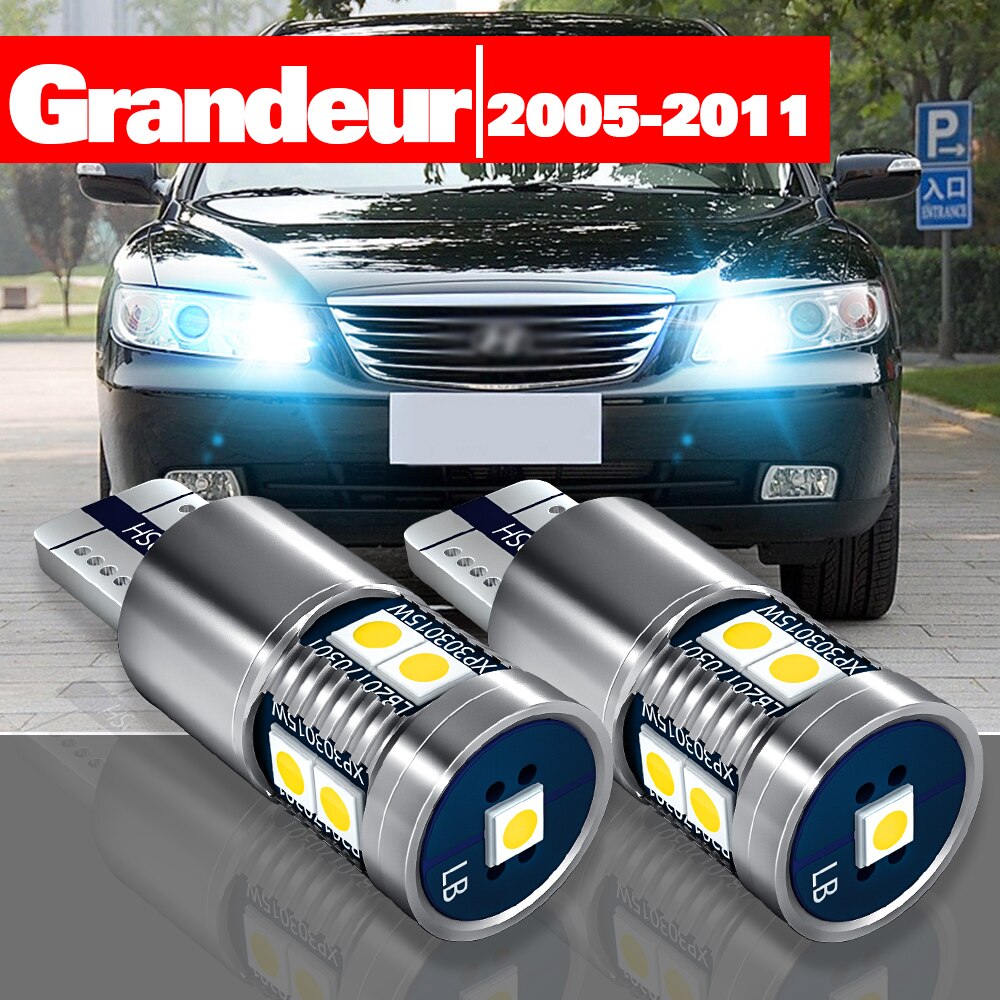 

Аксессуары для Hyundai Grandeur TG 2005-2011, 2 шт., светодиодные габаритные фонари, габаритные фонари 2006 2007 2008 2009 2010