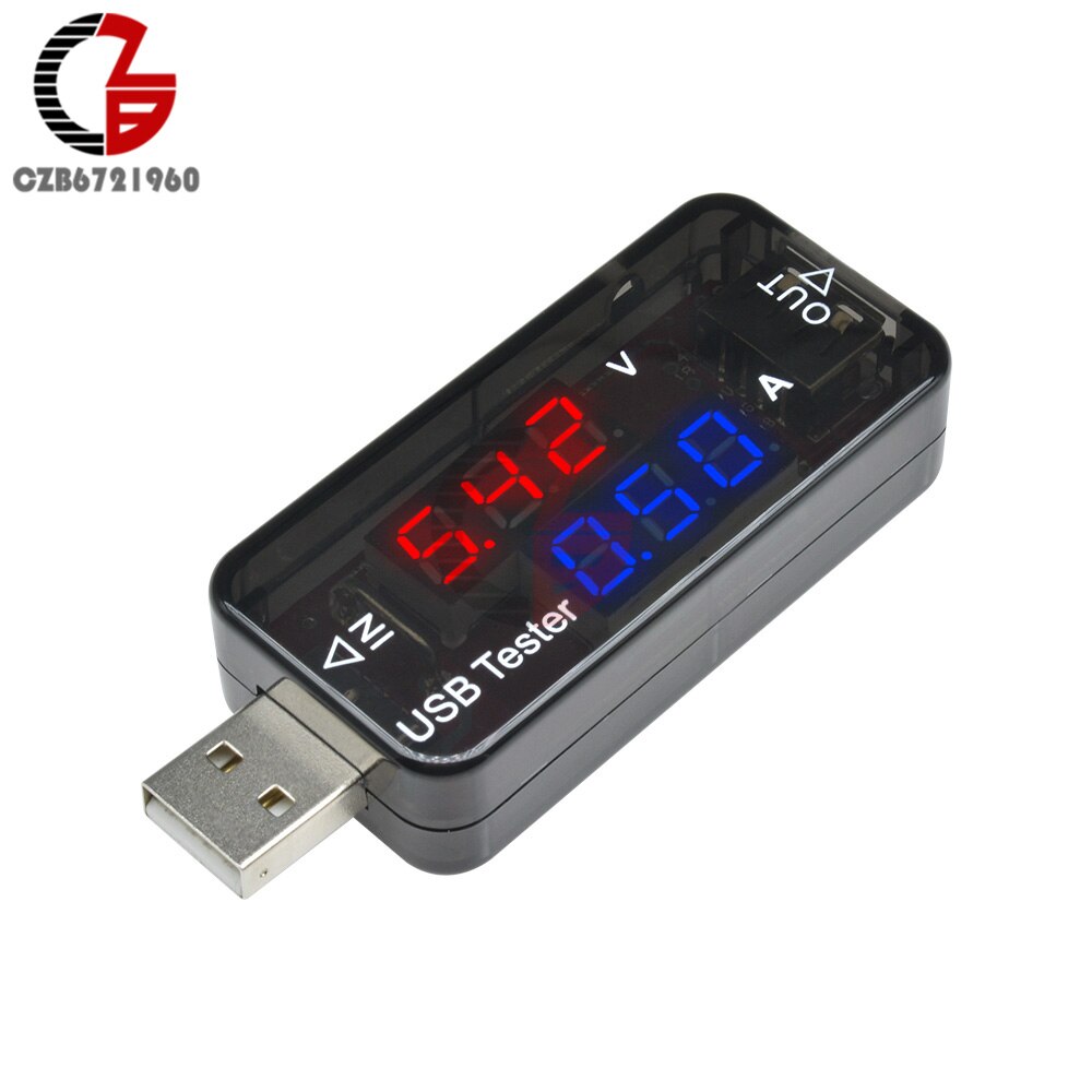 

Diymore USB тестер 5В 12В двойной дисплей