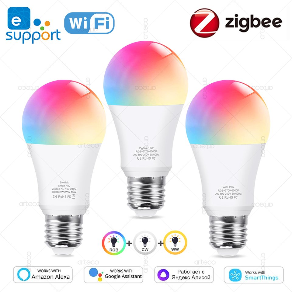 

arteco Смарт LED лампа E27 RGB Wi-Fi