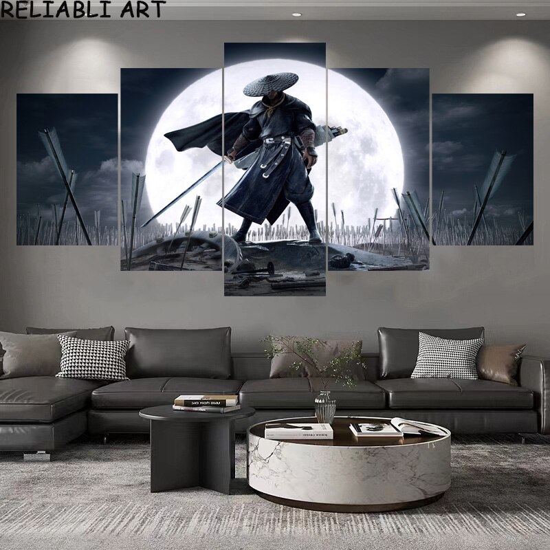 

5 шт., настенные постеры в японском стиле RELIABLI ART