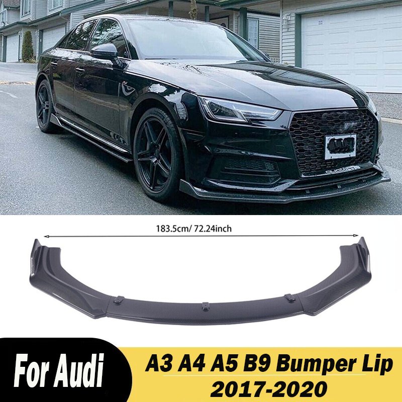 

Диффузор для переднего бампера Audi A3 A4 A5 B9 2017 2018 2019 2020