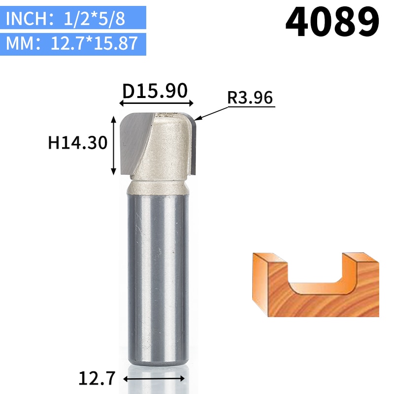 

HUHAO Фрезы для строгания из вольфрама 1/2"