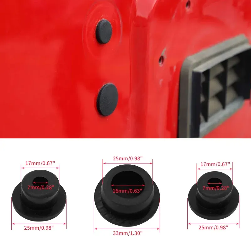 

3 шт. резиновые заглушки задней двери автомобиля для JEEP Wrangler JK 2007-2017, внешние модификационные детали, съемные заглушки для запасных шин