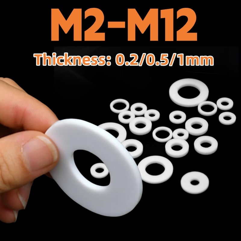 

Прокладки из PTFE M2 M2.5 M3 M4 M5 M6 M8 M10 M12 белые
