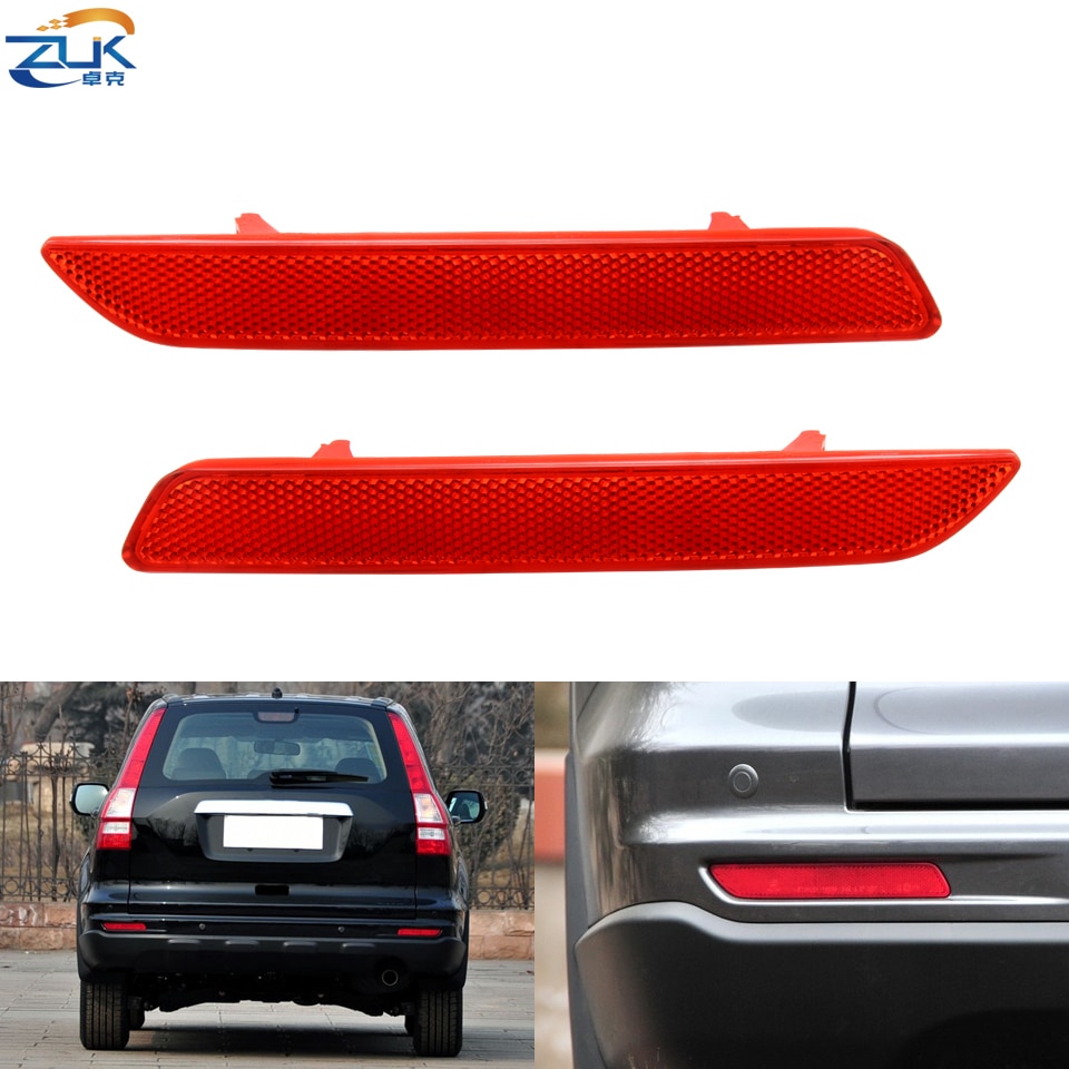 

ZUK отражатель заднего бампера автомобиля для HONDA CRV 2010 2011 RE1 RE2 RE4 задняя противотуманная фара противотуманная фара OEM: 33555-SWA-H11 33505-SWA-H11