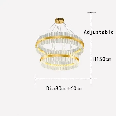 

Золотая подвесная люстра JIANKEXING LED