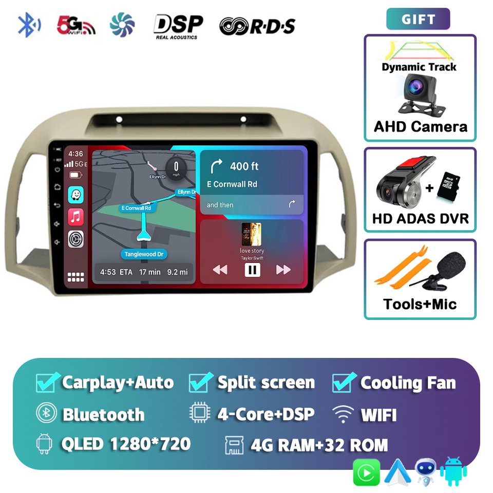 

Автомагнитола для Nissan March, Micra K12 2002-2010, Android 13