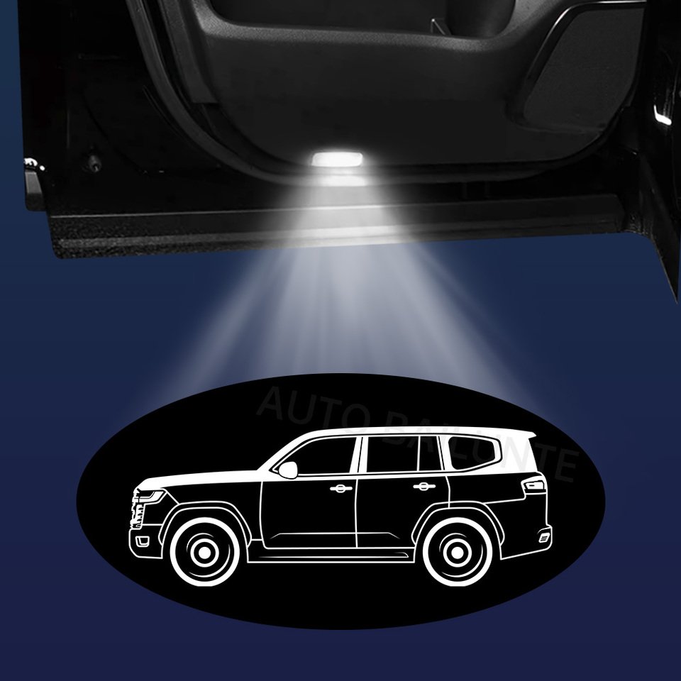 

Для Toyota Land Cruiser J200 LC200 200 2007-2021, автомобильные дверные фары, подсветка, призрак, тень, лампы проектора, аксессуары