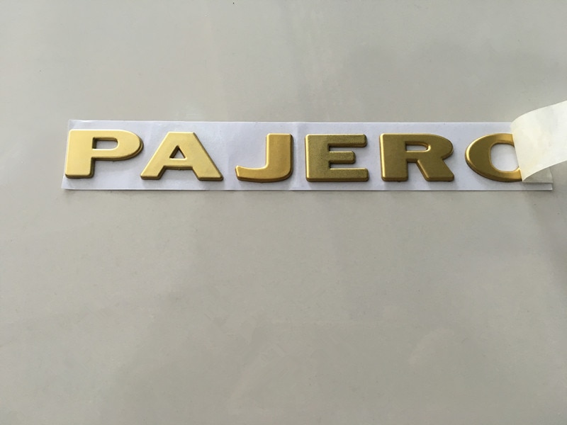 

3D для Pajero, буквенный логотип, эмблема из АБС-пластика, наклейки на кузов автомобиля, боковой логотип, наклейка для Mitsubishi Pajero