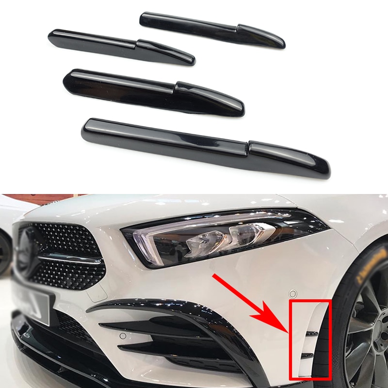 

Для Mercedes Benz A Class W177 AMG A180 A200 A250 A35 2019+ передний бампер противотуманная фара вентиляционное отверстие накладка боковое крыло автомобиля наклейка