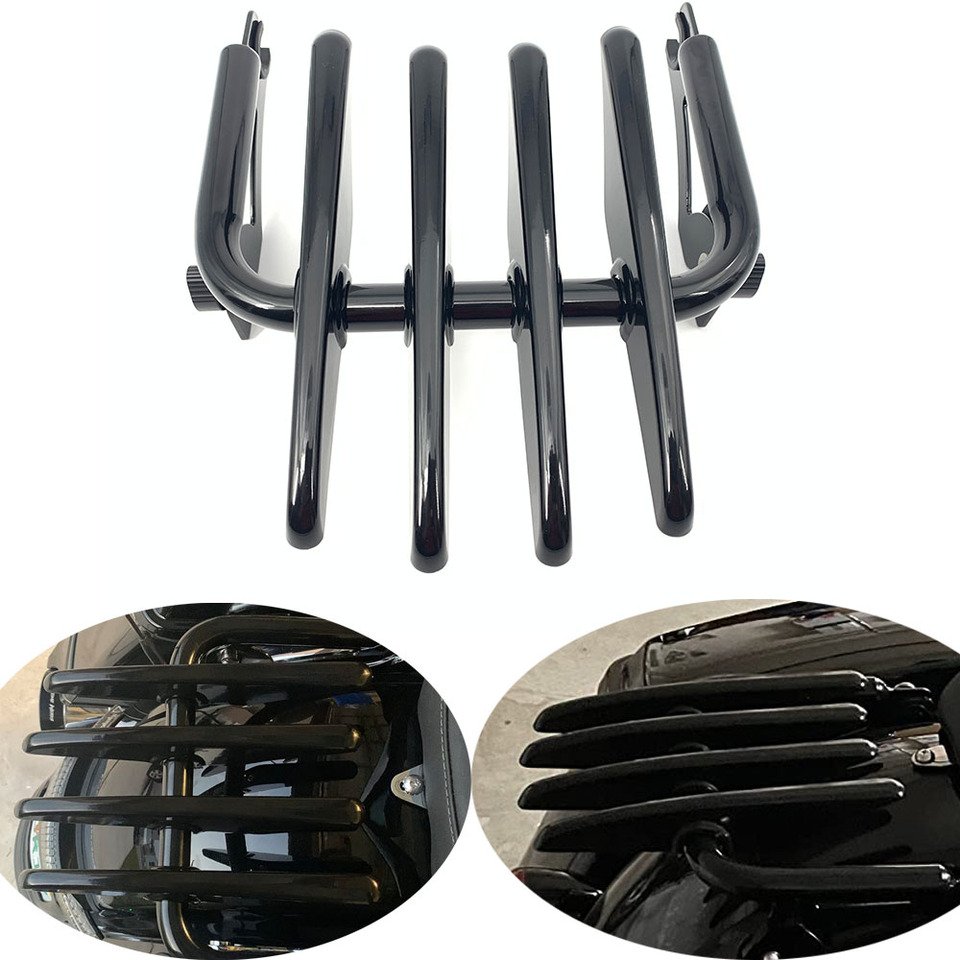 

Черный багажник Stealth для Harley Electra Street Glide Road King FLHX FLHT 2009-22