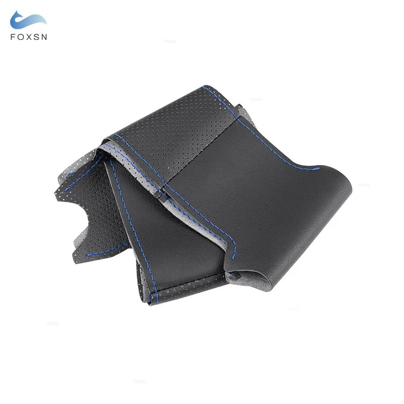 

Для Honda Civic 8th MK8 2005 2006 2007 2008 2009 2010 2011, прошитый вручную перфорированный кожаный защитный чехол на руль