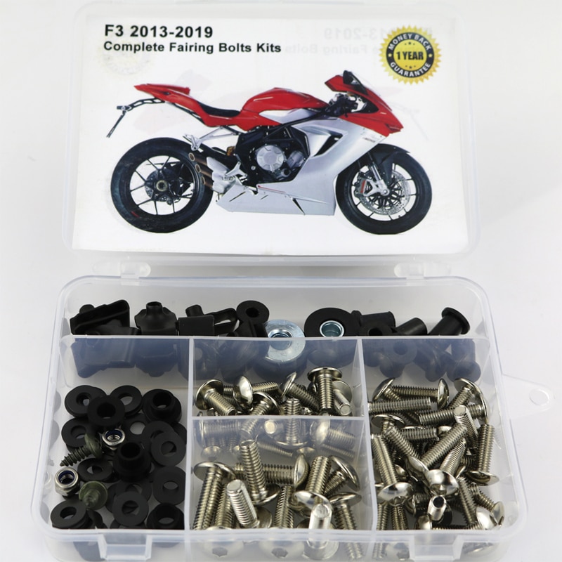 

Подходит для MV AGUSTA F3 2013-2019, полный комплект обтекателя, болт для обтекателя мотоцикла, кузов, винты для бокового покрытия, гайки