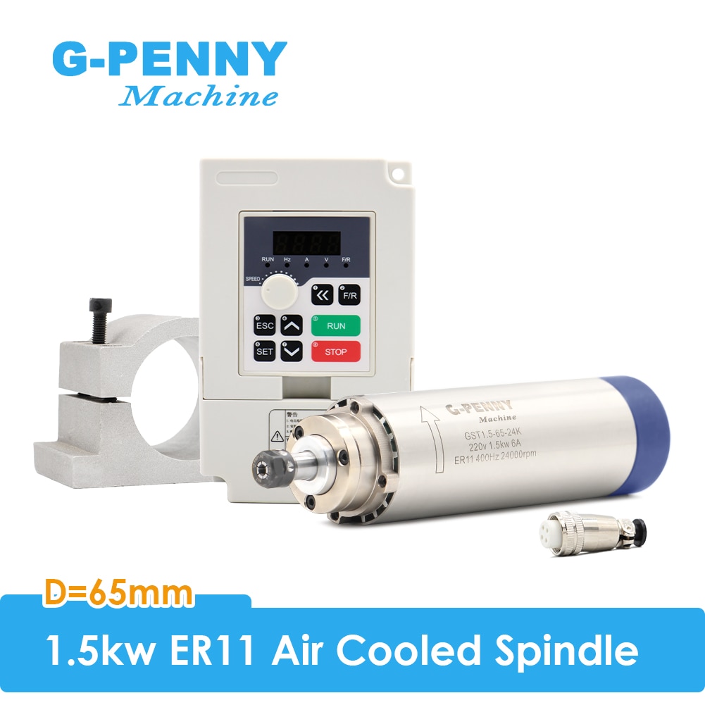 

G-PENNY MACHINE 1.5kw ER11 65мм Шпиндель с воздушным охлаждением