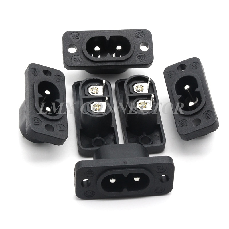 

Штекер питания IEC320 C8, черный, 2P, медный, 250 В, 25 А, AC-005D, 10 шт.