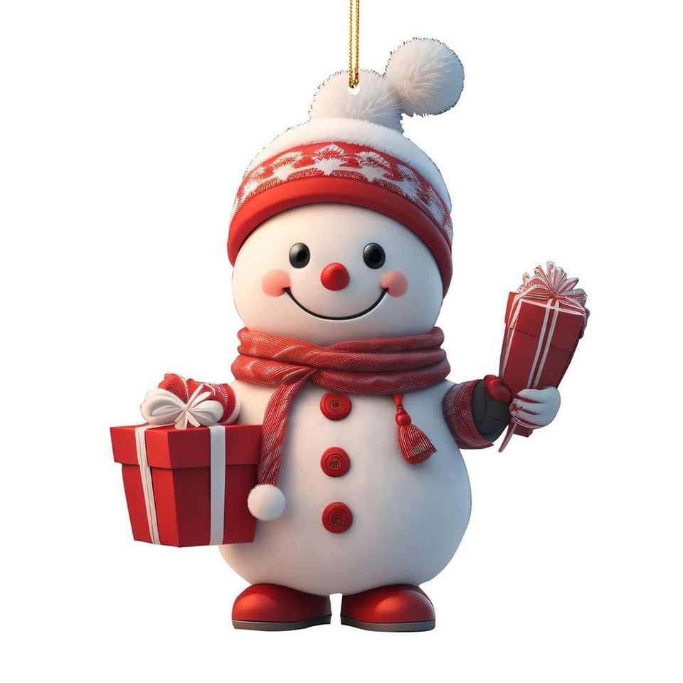 

Рождественские подвески акриловые snowman deer