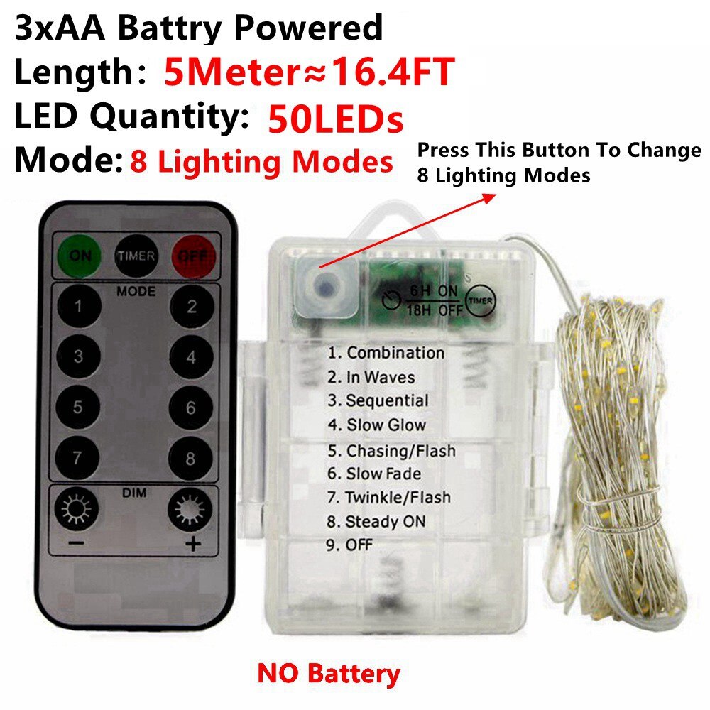 

Гирлянда LED медная проволока YJHSMT 5/10/20 м