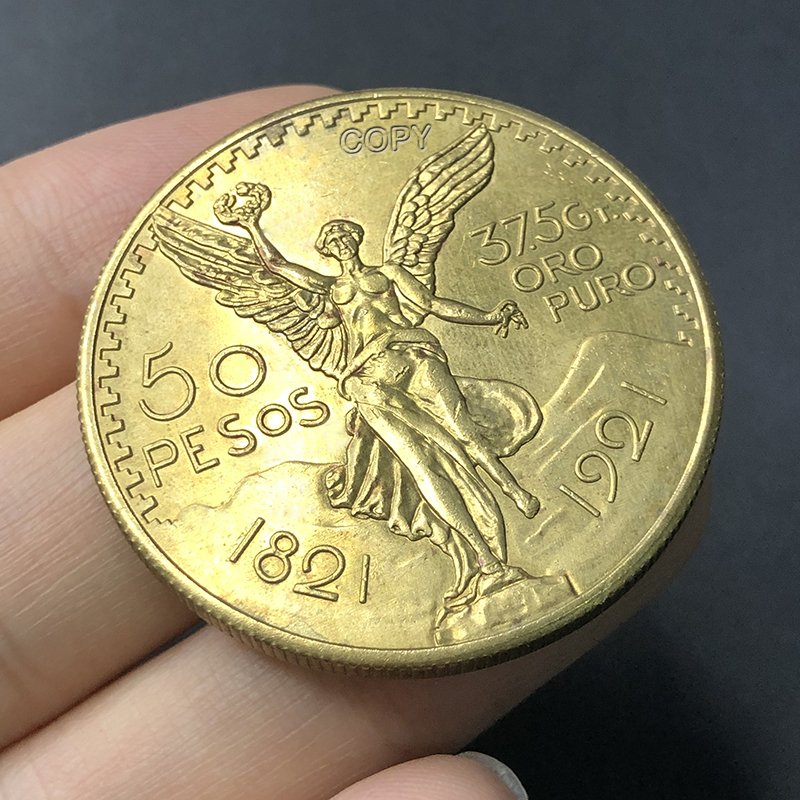 

Памятная монета Мексиканский ангел 50 Peso медная 1921 года
