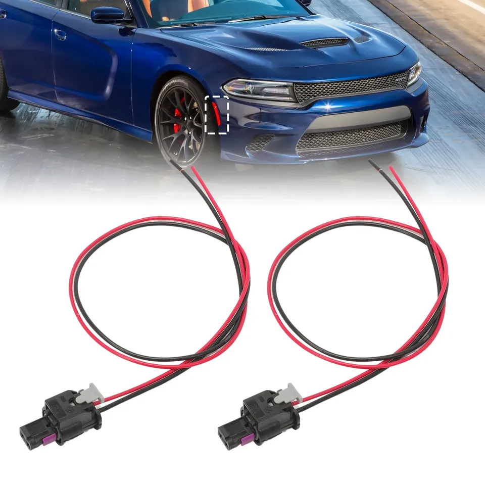 

2-х шт. жгут проводов разъема бокового маркера, совместимый с Dodge Charger 2015-2022 гг.