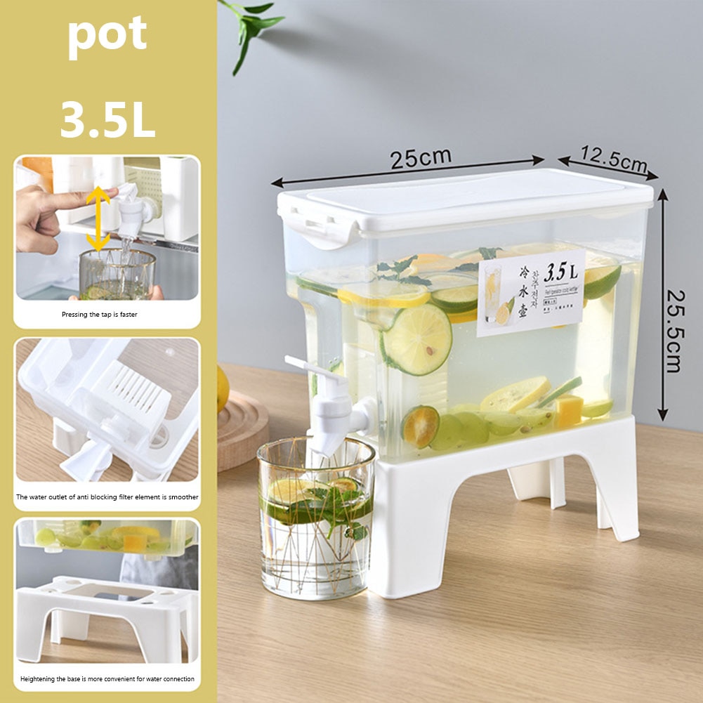 

HOSPORT Белый пластиковый холодный чайник 3,5 л