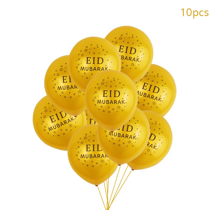 

Набор из 10 латексных шаров Eid Mubarak 2024 joy-enlife