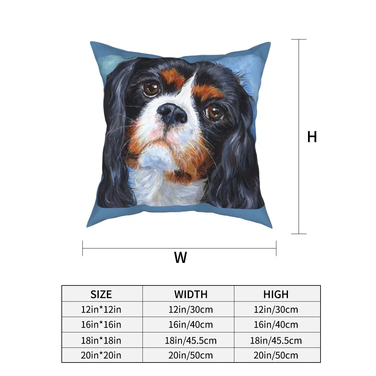 

Наволочка для подушки Cavalier King Charles Spaniel 45x45 см