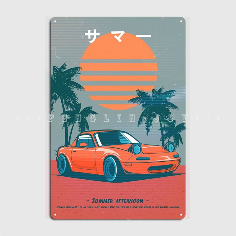 

Металлический знак Miata Summer Retro Vibe
