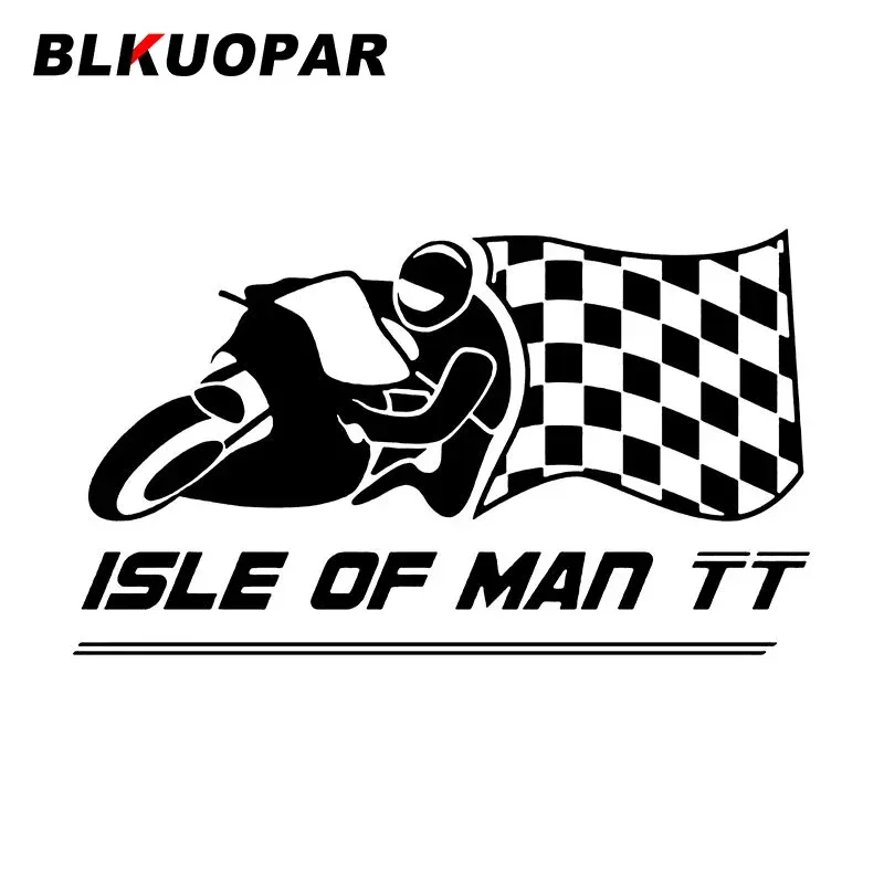 

BLKUOPAR Isle Of Man TT карта гоночный автомобиль наклейка креативная наклейка графика высечка окна багажник бампер караван защита двери автомобиля
