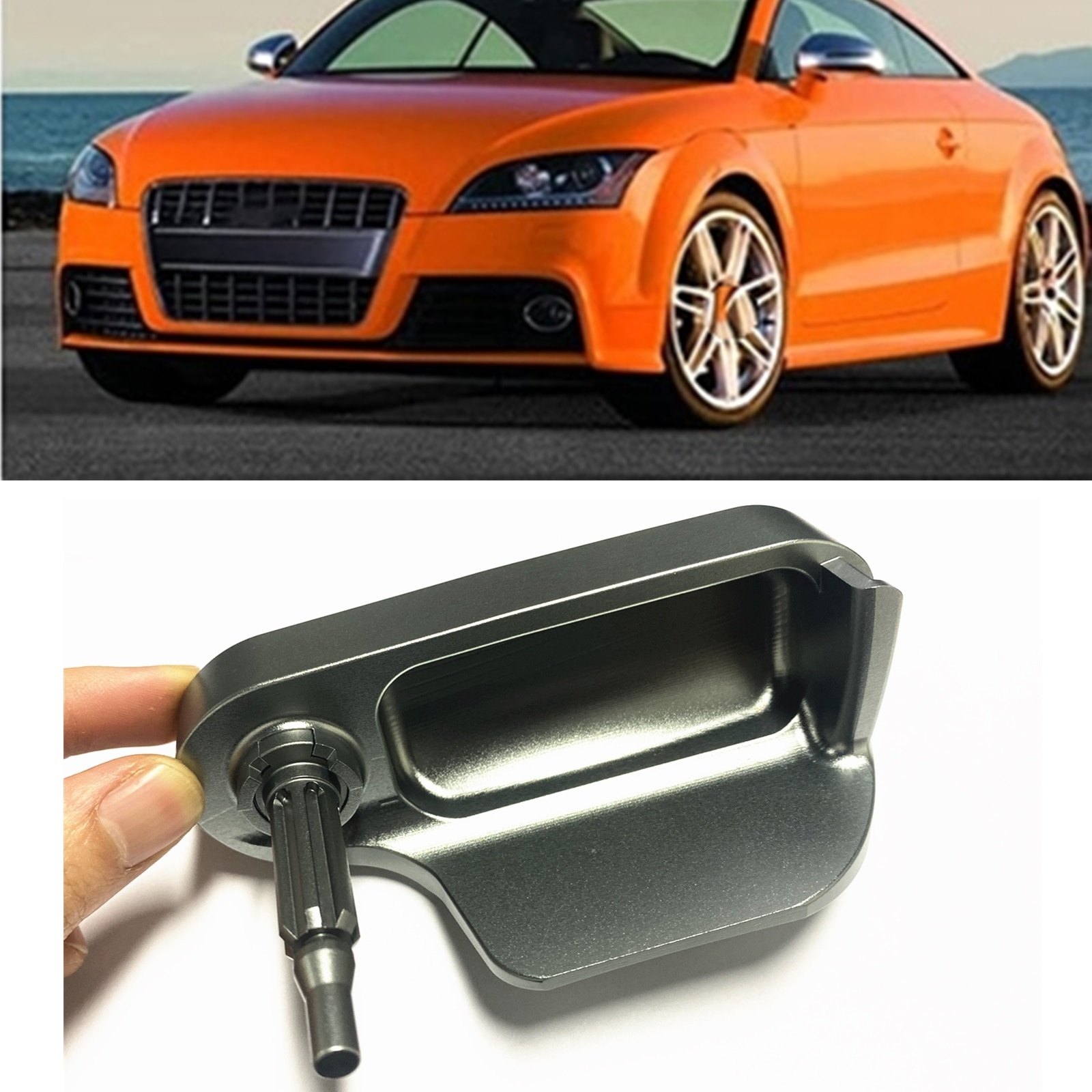 

Для Audi TT MK2 2007-2014 8J TTS TTRS TT RS LHD/RHD алюминиевый сплав капот двигателя открывающаяся ручка крышка фиксатор 8J 1823533 C