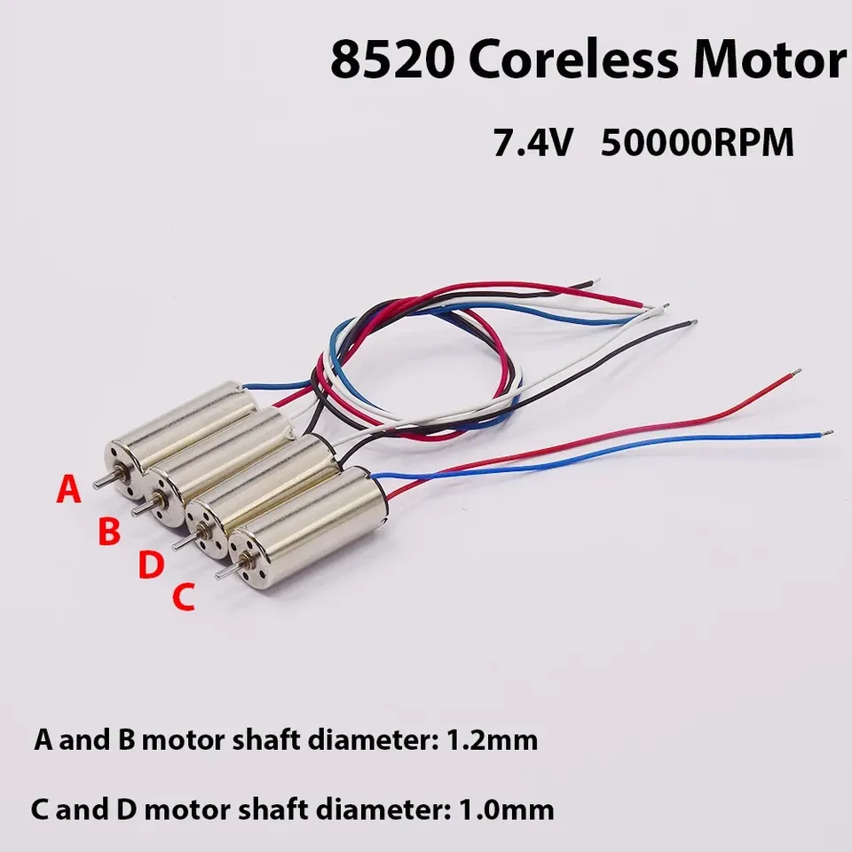 

1 шт. мини 8,6 мм * 20 мм 8620 8520 CW CCW бессердечный двигатель 2S DC 7,4 В высокая скорость с охлаждающим отверстием для игрушечного самолета RC Drone Quadcopter