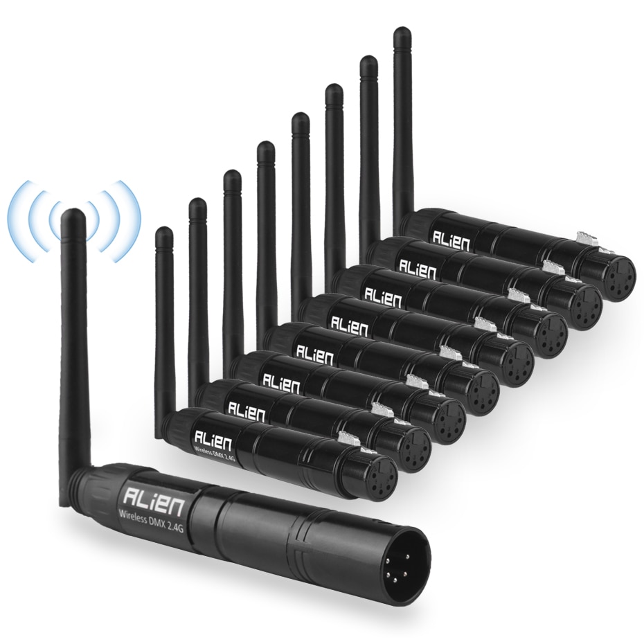 

Беспроводной DMX контроллер Alien 5 Pin DIN 2.4G