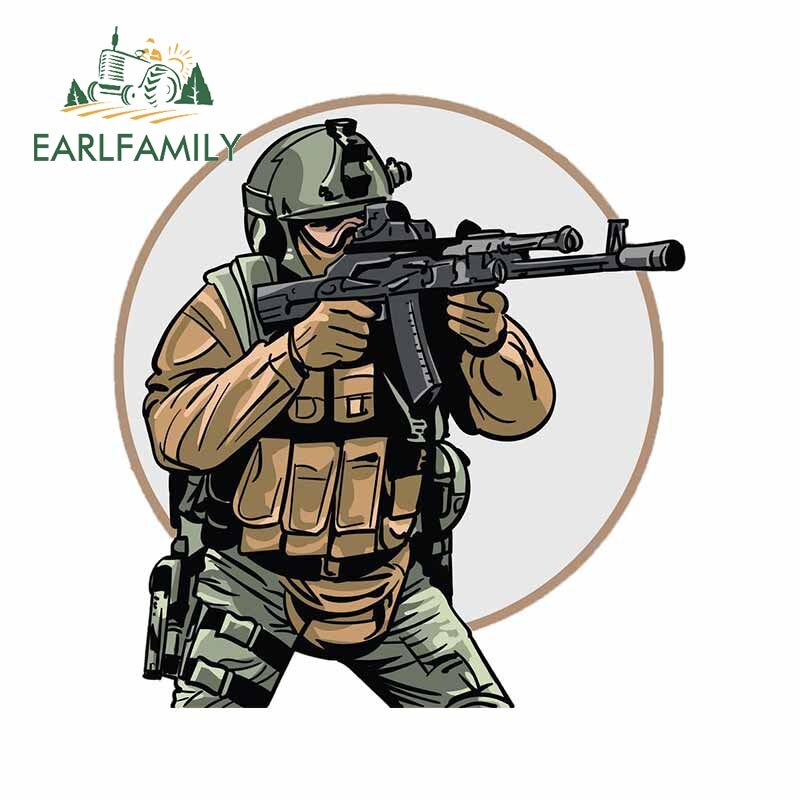 

EARLFAMILY воздушно-десантная дивизия закрыть четверти боевые спецназа виниловая наклейка для автомобиля ноутбук дорожная наклейка для багажа Стайлинг автомобиля