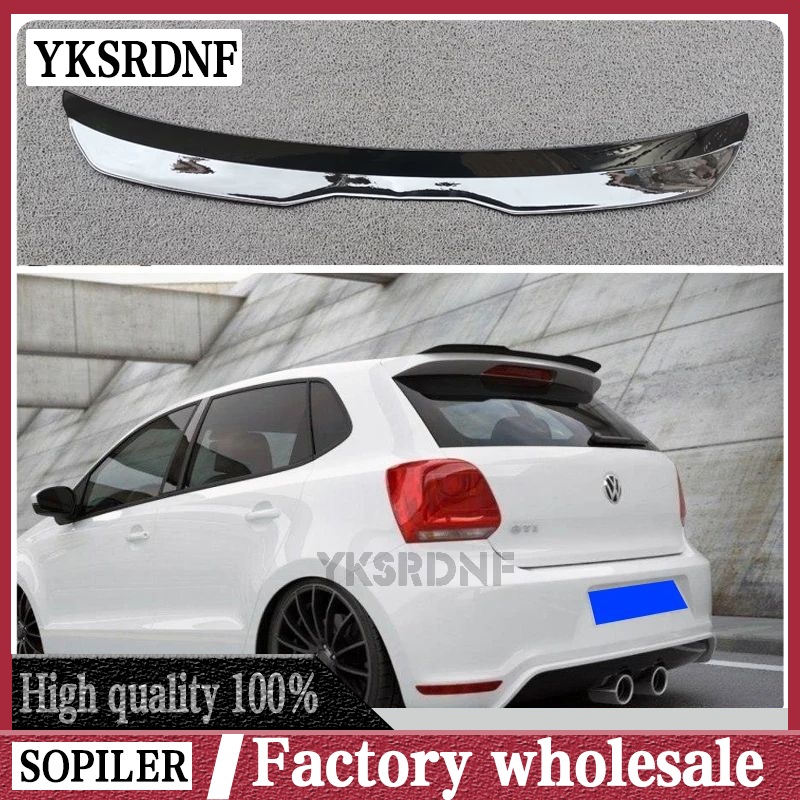 

Задний спойлер на крышу для VW POLO MK5 GTI/R-LINE, спойлер на крыло для Polo MK5 6R 6C, спойлеры на заднее стекло из АБС-пластика
