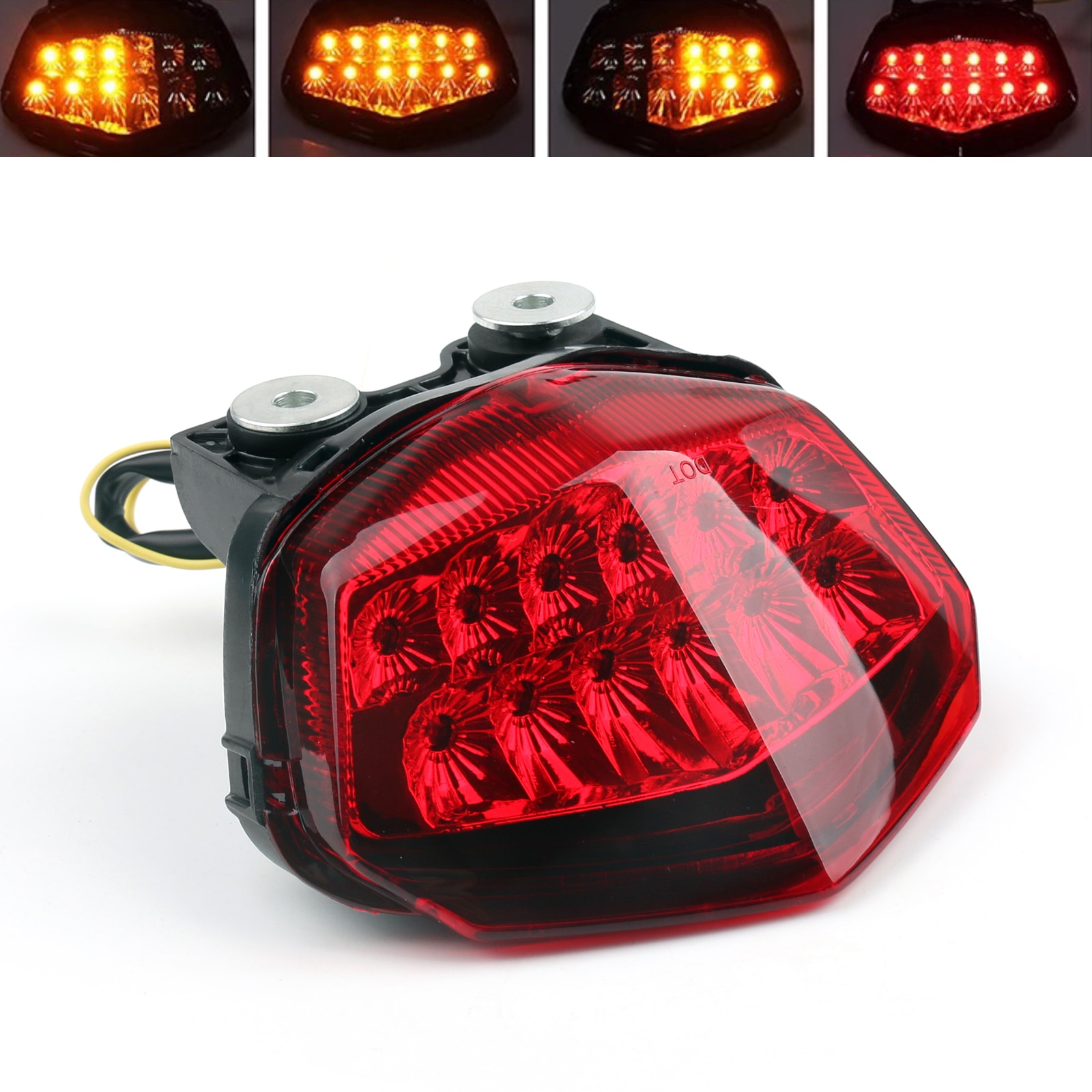

Artudatech LED задний фонарь тормозной сигнал поворота для Kawasaki NINJA EX250 ZX 250R 2008 2009 2010 2011 красный
