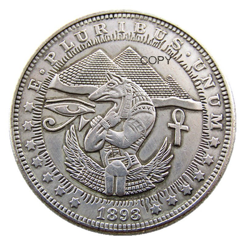 

Серебряная копия монеты Хобо Морган 1880-1899 YYBCB
