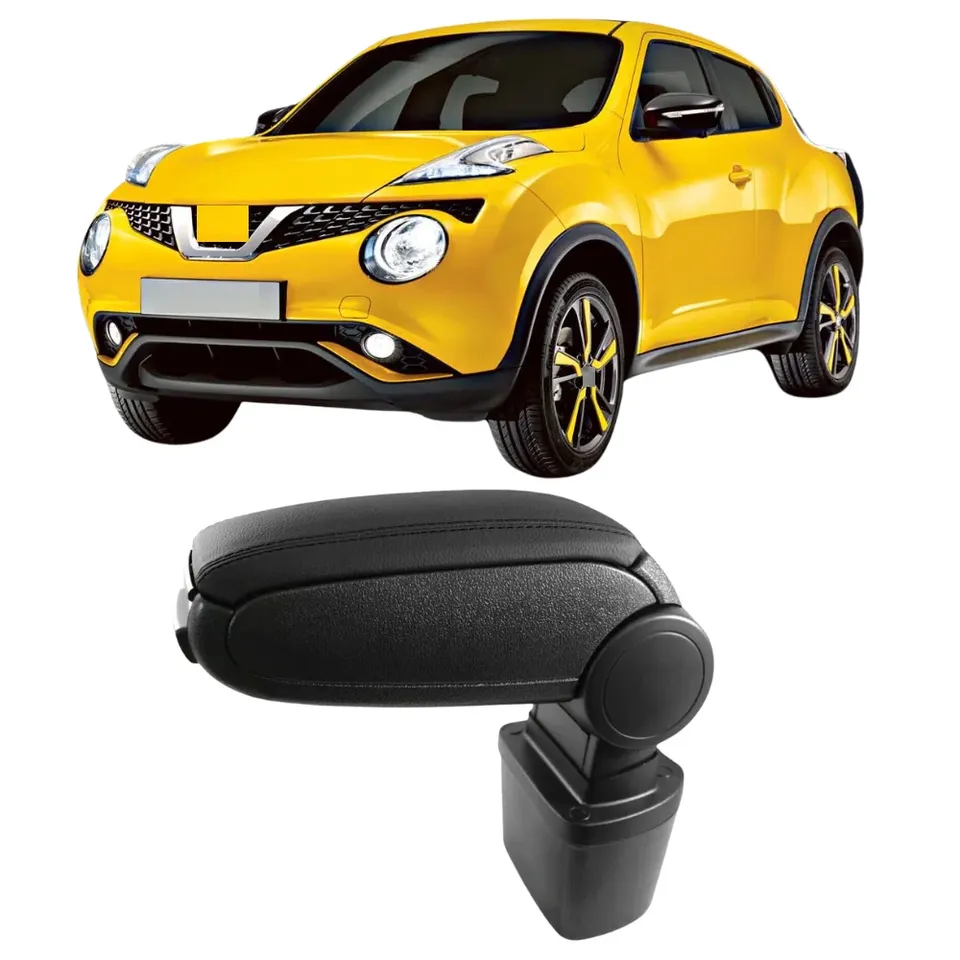 

Для Nissan Juke 2010-2019 черный подлокотник из искусственной кожи, подлокотник, центральная консоль, оригинальные аксессуары для салона автомобиля, замена