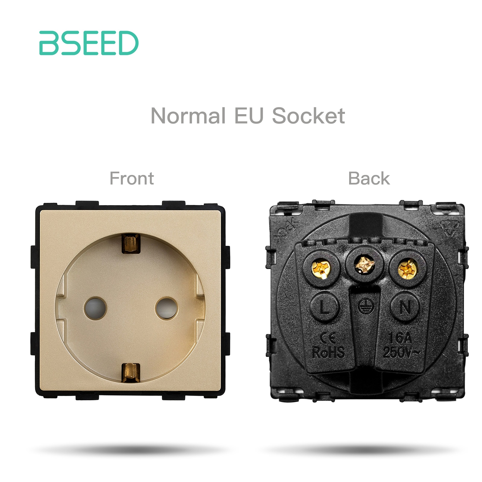 

Электрические розетки BSEED EU со стеклянной панелью