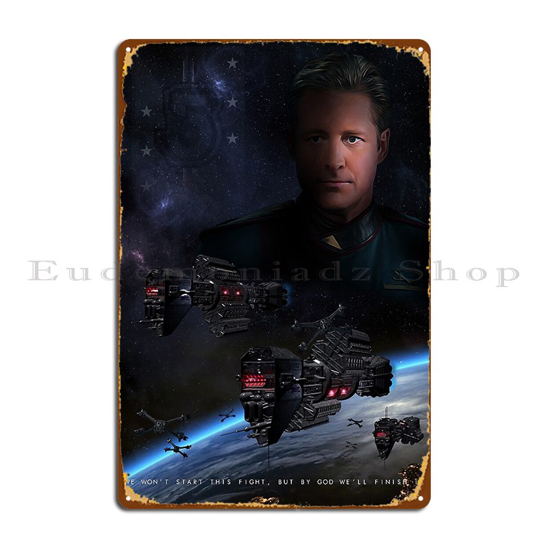 

Металлическая табличка Babylon 5
