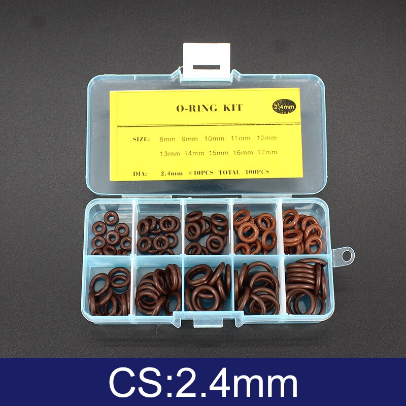 

Набор уплотнительных колец FKM YONGXU Thickness 1.5 / 1.9 / 2.4 / 3.1mm