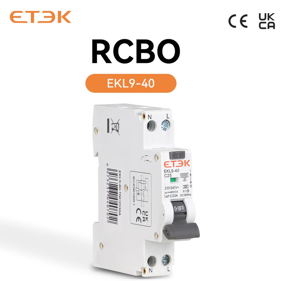 

Автоматический выключатель ETEK RCD 2-полюсный 18 мм 30 мА