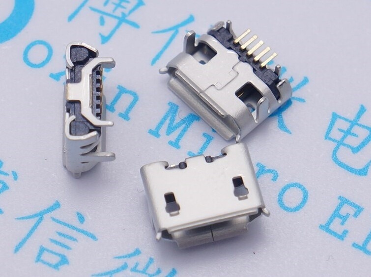 

50 шт. Micro 5pin USB Jack Ox horn длинная игла длина 1,25 5P с ox horn 5P зарядное устройство разъем мини usb Мобильный хвостовый разъем