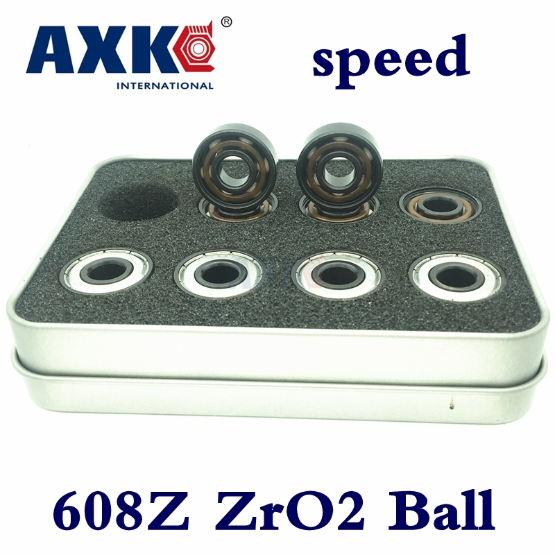 

Ролики Axk керамические швейцарские Bsb Speed 608 8*22*7 мм 608z Abec11, белые шарики Zro2 Si3n4, подшипник для скейтборда, ручной Спиннер