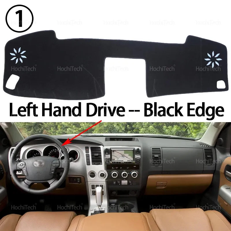 

Защитная накладка на приборную панель для Toyota Tundra 2007-2013 Toyota Sequoia 2008-2017, автомобильные аксессуары, солнцезащитный коврик для приборной панели