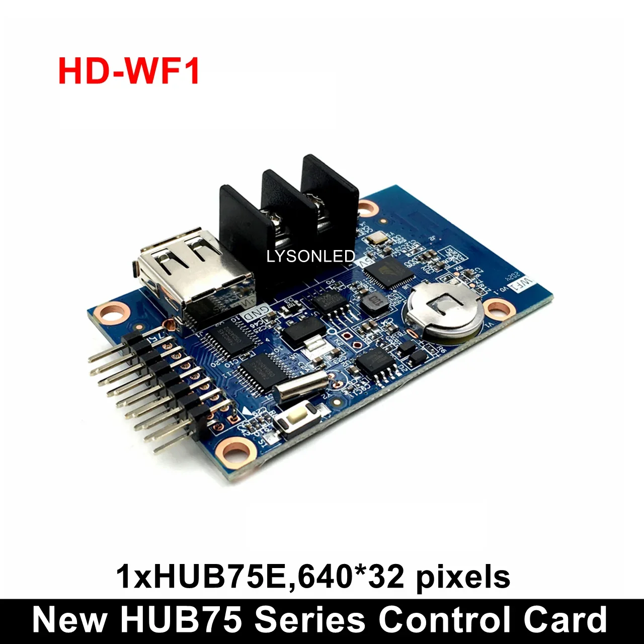

Интерфейс Huidu HD-WF1 HUB75E, одинарная и двухцветная серия ярких цветов, карта управления WIFI U-диском