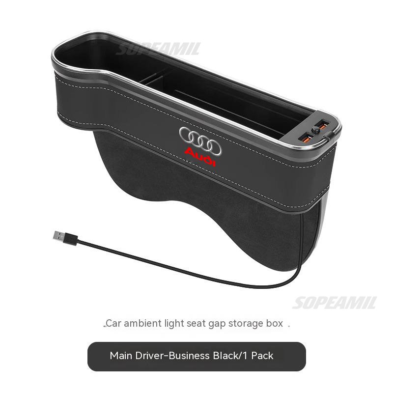 

Audi A1 A3 A4 A5 A6 A7 A8 Q3 Q5 Q7 Q8 RS4 RS5 RS6 S3 S4 S5 TT Коробка для хранения автомобильных сидений с зарядкой через USB Держатель слота для сиденья