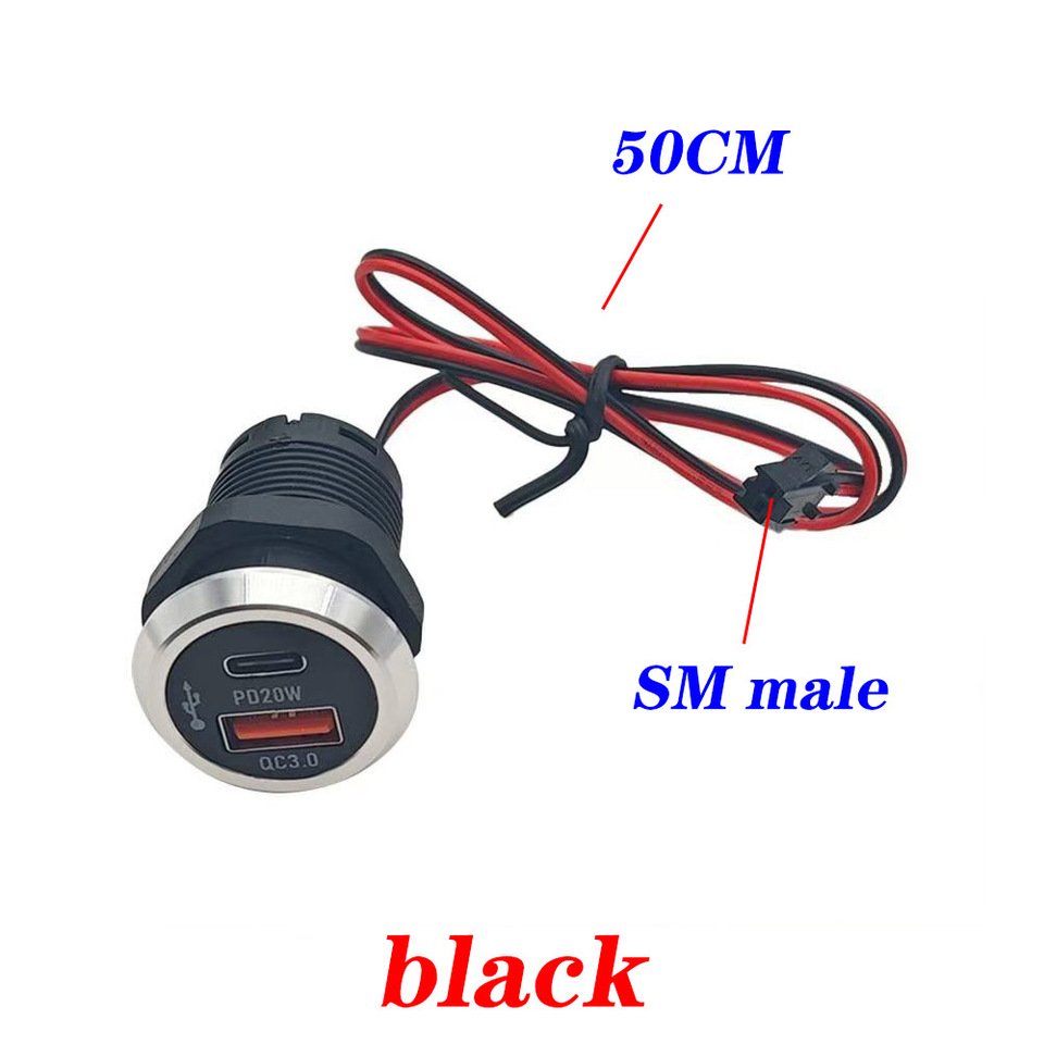 

Настольное скрытое зарядное устройство USB 9 В/2 А 5 В/3 А 1 USB 1 Type-C мини-быстрое зарядное устройство автомобильное