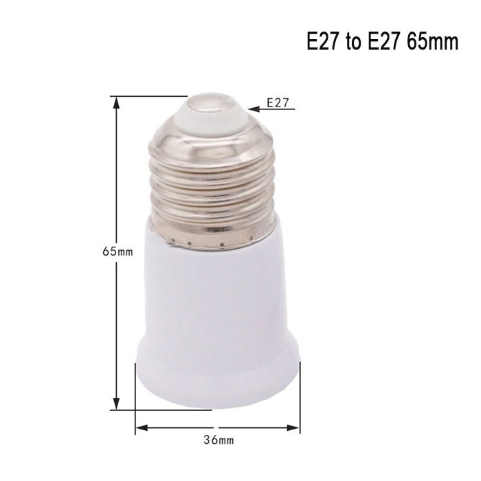 

Пластиковый удлинитель цоколя E27-E27 GY