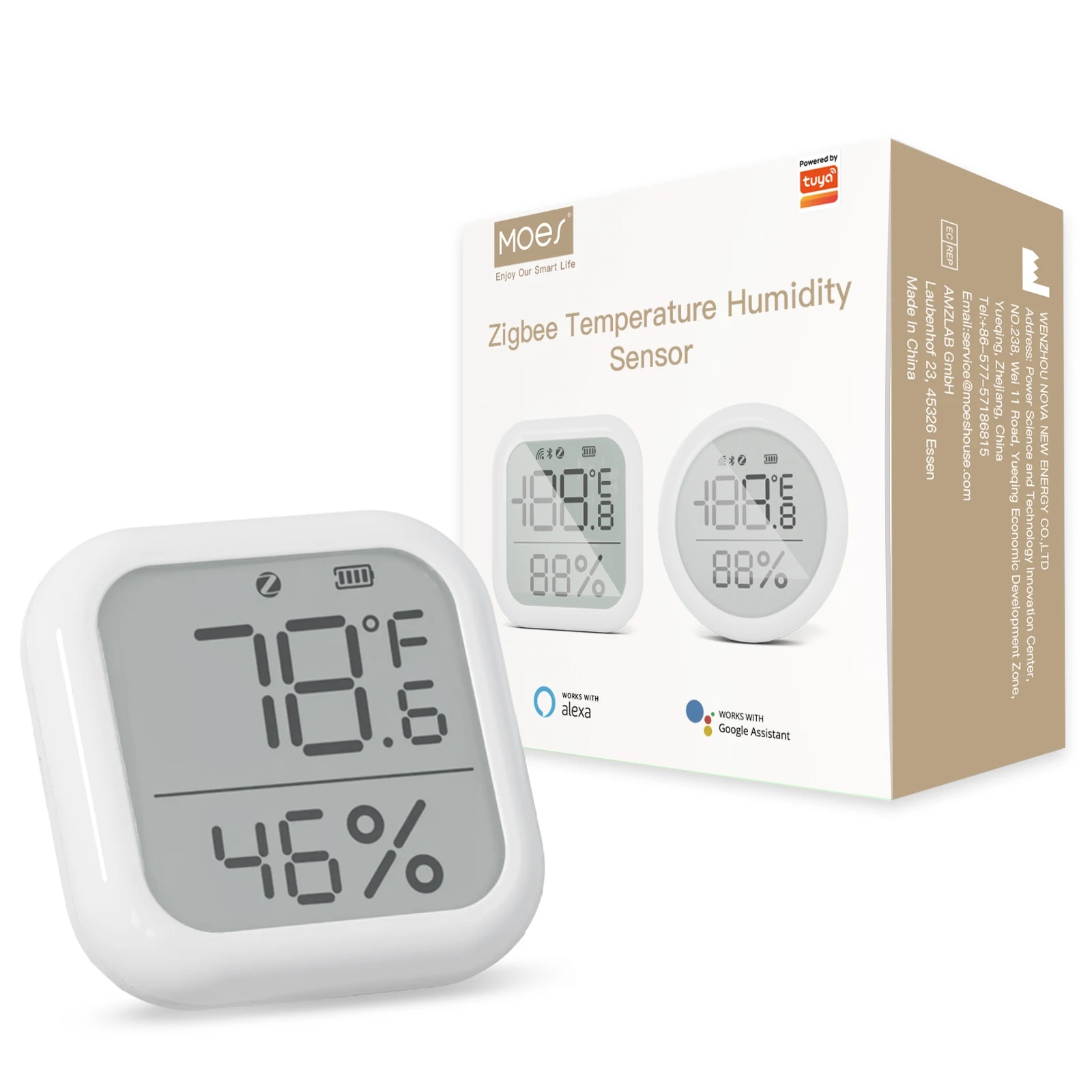 

MOES Tuya ZigBee датчик температуры и влажности