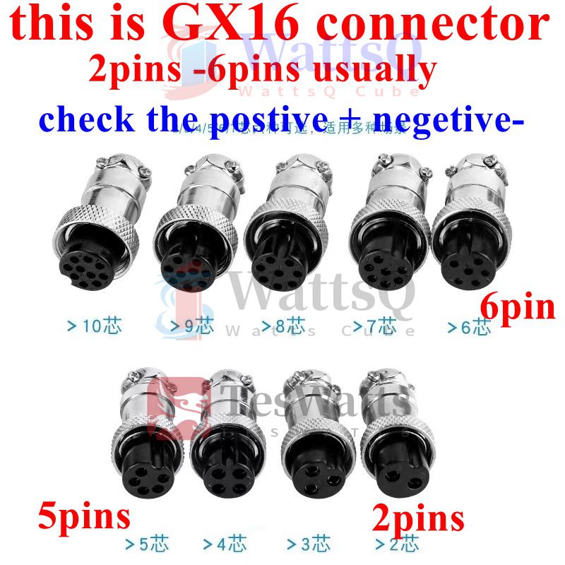 

Кабель XT60-GX12 GX16 GX20 TesWatts